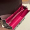 Hermès Roulis 19cm Evercolor 0G/Rouge Sellier X Framboise Silver Hardware Roulis-028 Fully Hand-Stitched