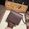 Hermès Roulis 19cm Evercolor 0G/Rouge Sellier X Framboise Silver Hardware Roulis-028 Fully Hand-Stitched