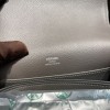 Hermès Roulis 19cm Evercolor 8F/Etain Silver Hardware Roulis-029 Fully Hand-Stitched