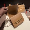 Hermès Roulis 19cm Evercolor 3G/Alezan Gold Hardware Roulis-031 Fully Hand-Stitched