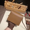 Hermès Roulis 19cm Evercolor 3G/Alezan Gold Hardware Roulis-031 Fully Hand-Stitched