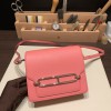 Hermès Roulis 19cm Evercolor U5/Rose Lipstick Silver Hardware Roulis-034 Fully Hand-Stitched