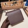 Hermès Roulis 19cm Evercolor 0G/Rouge Sellier X Framboise Silver Hardware Roulis-040 Fully Hand-Stitched
