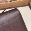 Hermès Roulis 19cm Evercolor 0G/Rouge Sellier X Framboise Silver Hardware Roulis-040 Fully Hand-Stitched