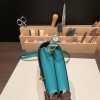 Hermès Roulis 19cm Evercolor 6H/Vert Veronese Gold Hardware Roulis-043 Fully Hand-Stitched