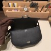 Hermès Cherche-Midi 18 Veau Epsom 89/Black (Noir) Silver Hardware Cherche-045 Fully Hand-Stitched