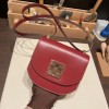 Hermès Mosaique 17cm Box Calf B5/Ruby Gold Hardware Mosaique-063 Fully Hand-Stitched