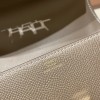 Hermès Mosaique 17cm Veau Epsom 8C/Elephant Grey Gold Hardware Mosaique-064 Fully Hand-Stitched