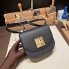 Hermès Mosaique 17cm Veau Epsom 89/Black (Noir) Gold Hardware Mosaique-065 Fully Hand-Stitched