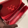 Hermès Mosaique 17cm Veau Epsom S3/Rouge Cœur Silver Hardware Mosaique-067 Fully Hand-Stitched