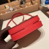 Hermès Mosaique 17cm Veau Epsom S3/Rouge Cœur Silver Hardware Mosaique-067 Fully Hand-Stitched
