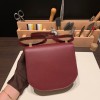 Hermès Mosaique 17cm Veau Epsom 57/Bordeaux Gold Hardware Mosaique-068 Fully Hand-Stitched
