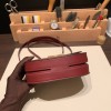 Hermès Mosaique 17cm Veau Epsom 57/Bordeaux Gold Hardware Mosaique-068 Fully Hand-Stitched