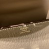 Hermès Mosaique 17cm Veau Epsom 18/Étoupe Grey (Étoupe) Gold Hardware Mosaique-070 Fully Hand-Stitched