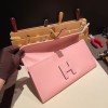 Hermès Jige Elan 29 Clutch Swift 3Q/Rose Sakura JigeElan-076 Fully Hand-Stitched