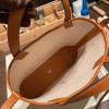 Hermès Cabas H En Biais 27cm Twill Ash/Swift 37/Gold Biais27-092 Fully Hand-Stitched