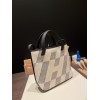 Hermès Cabas H En Biais 27cm Twill Ash/Swift 89/Black (Noir) Biais27-093 Fully Hand-Stitched