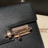Hermès Verrou Mini 17cm Chevre Mysore 8W/Rose Azalee verrou17-099 Fully Hand-Stitched