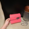Hermès Verrou Mini 17cm Chevre Mysore 9W/Crocus verrou17-100 Fully Hand-Stitched