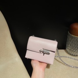Hermès Verrou Mini 17cm Chevre Mysore 9W/Crocus verrou17-100 Fully Hand-Stitched