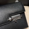 Hermès Verrou Mini 17cm Chevre Mysore 9R/Lime verrou17-102 Fully Hand-Stitched