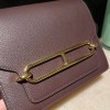 Hermès Roulis 19cm Evercolor J7/Blue Lin Roulis-110 Fully Hand-Stitched