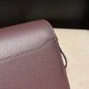 Hermès Roulis 19cm Evercolor J7/Blue Lin Roulis-110 Fully Hand-Stitched