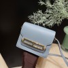Hermès Roulis 19cm Evercolor J7/Blue Lin Roulis-110 Fully Hand-Stitched