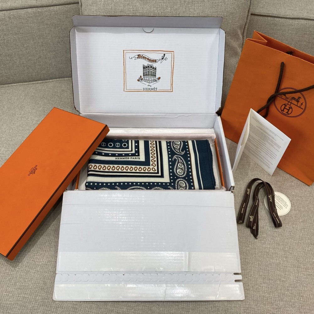 Hermes Hermès Sailor Tattoo Bandana 140 Shawl