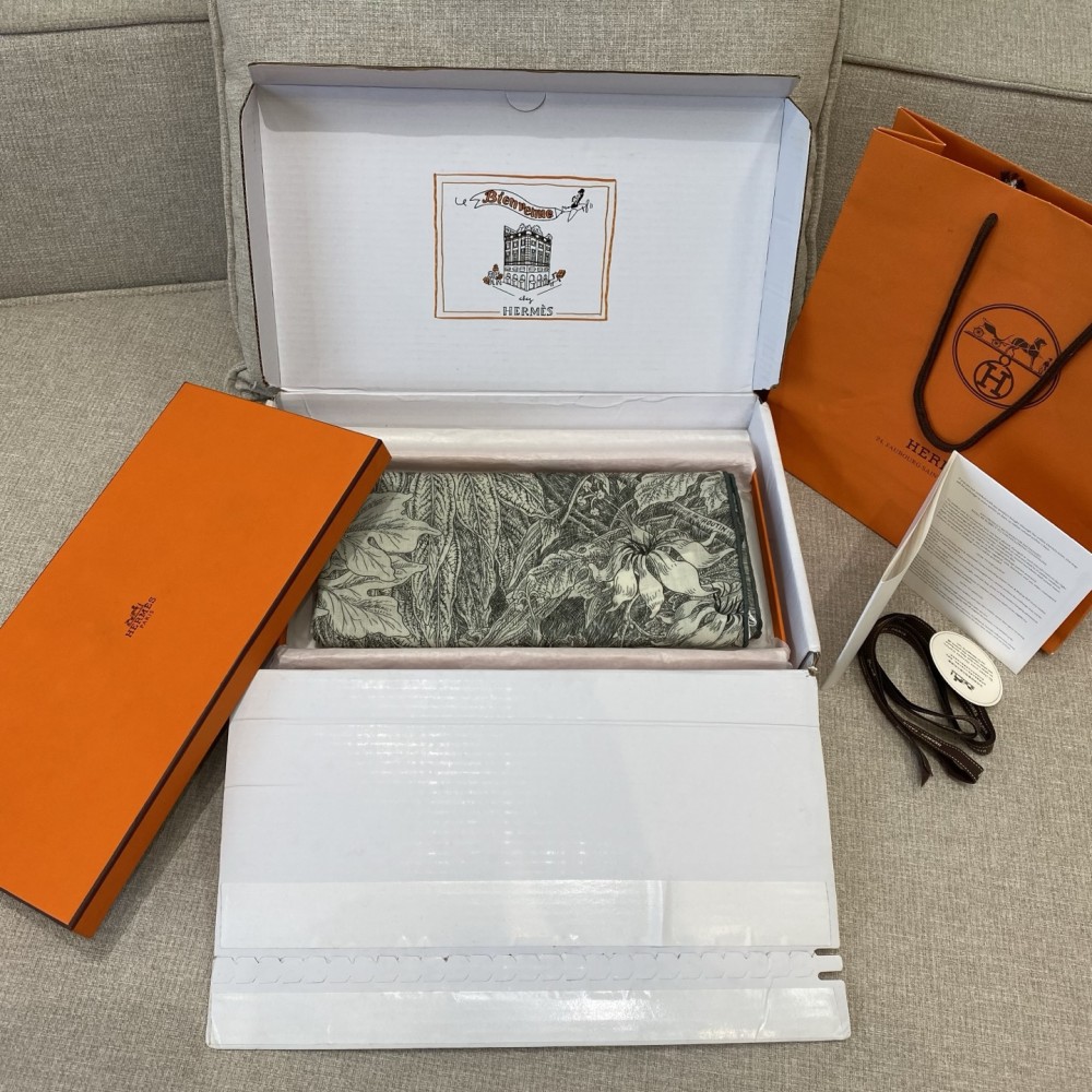 Hermes Hermès Palermo Botanical Garden 140 Shawl