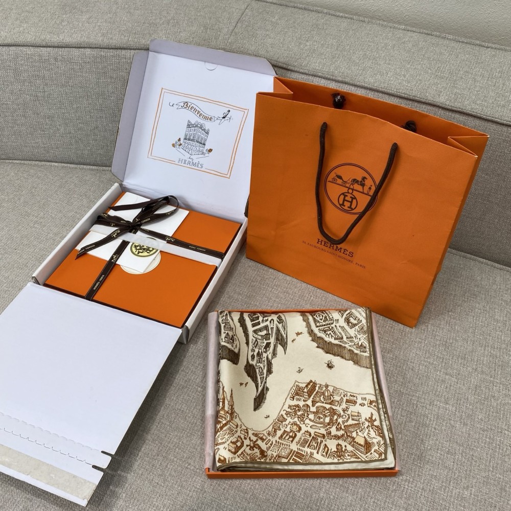 Hermes Hermès City of Noble Horses Silk Scarf