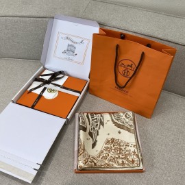 Hermes Hermès City of Noble Horses Silk Scarf