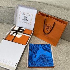 Hermes Hermès City of Noble Horses Silk Scarf