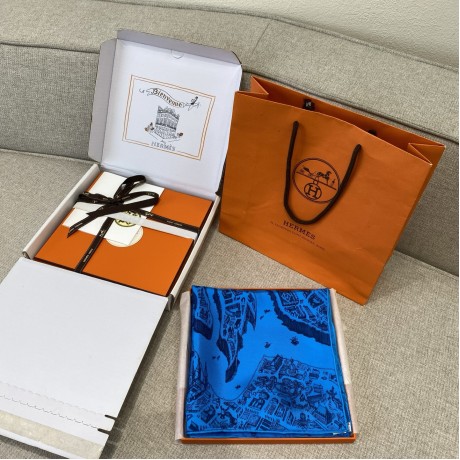 Hermes Hermès City of Noble Horses Silk Scarf