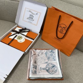 Hermes Hermès Phoo Boo Stamp Collector 90 Scarf