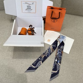 Hermes Hermès Saddle Flower Bouquet Twilly Small Scarf