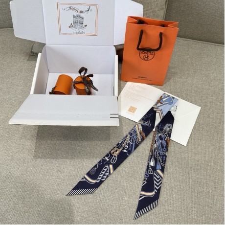 Hermes Hermès Saddle Flower Bouquet Twilly Small Scarf
