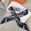 Hermes Hermès Saddle Flower Bouquet Twilly Small Scarf