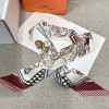 Hermes Hermès Saddle Flower Bouquet Twilly Small Scarf