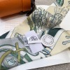 Hermes Hermès Saddle Flower Bouquet Twilly Small Scarf
