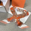 Hermes Hermès Saddle Flower Bouquet Twilly Small Scarf
