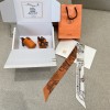 Hermes Hermès Gorgeous Rein Flower Version Twilly Small Scarf
