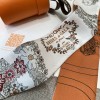 Hermes Hermès Gorgeous Rein Flower Version Twilly Small Scarf