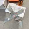 Hermes Hermès Gorgeous Rein Flower Version Twilly Small Scarf