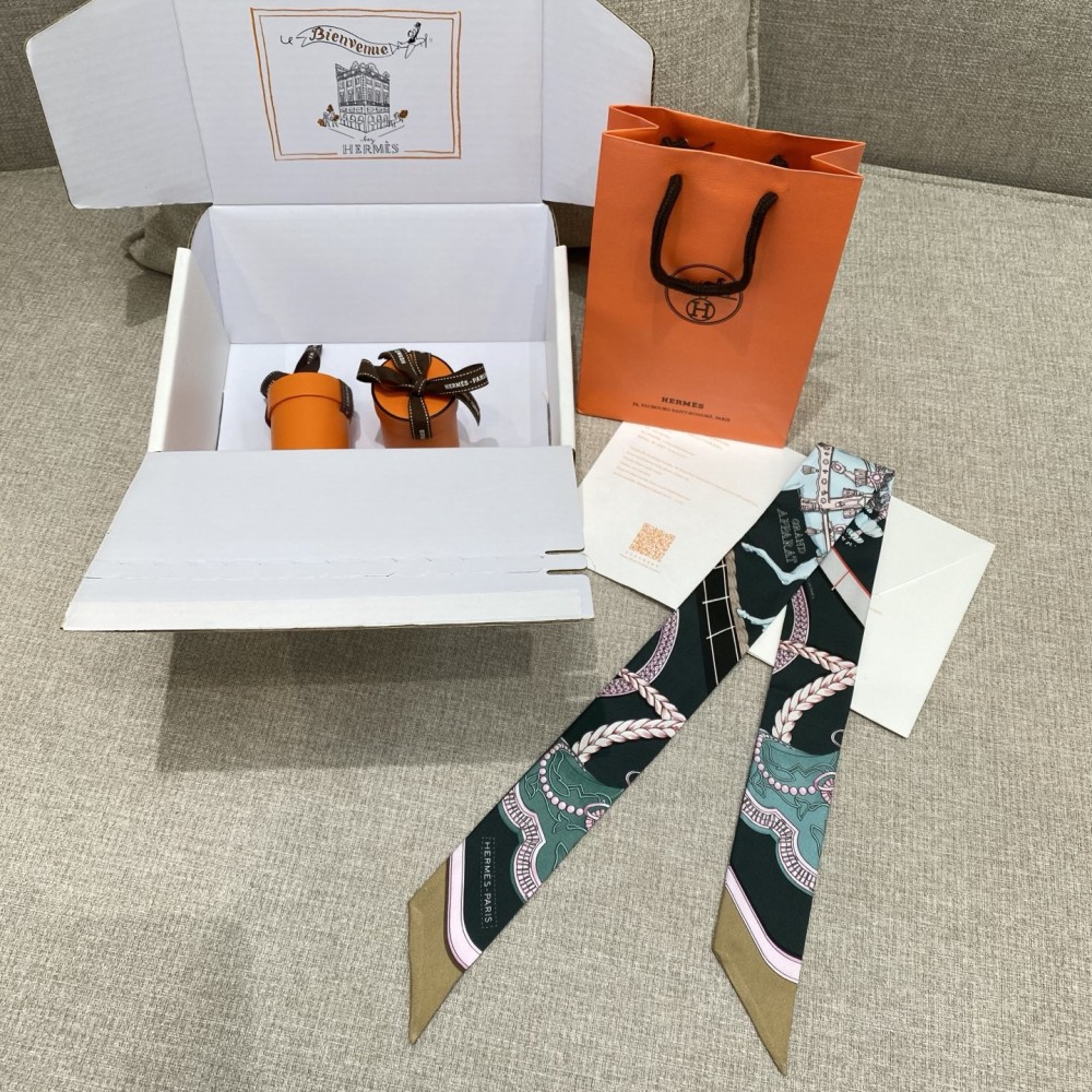 Hermes Hermès Grand Apparat Twilly Small Scarf