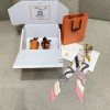 Hermes Hermès Grand Apparat Twilly Small Scarf