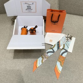 Hermes Hermès Grand Apparat Twilly Small Scarf