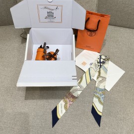 Hermes Hermès Grand Apparat Twilly Small Scarf