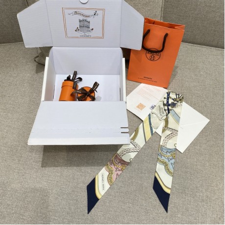 Hermes Hermès Grand Apparat Twilly Small Scarf