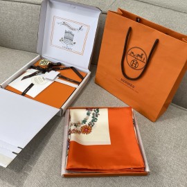 Hermes Hermès Gorgeous Rein Flower Version 90 Scarf